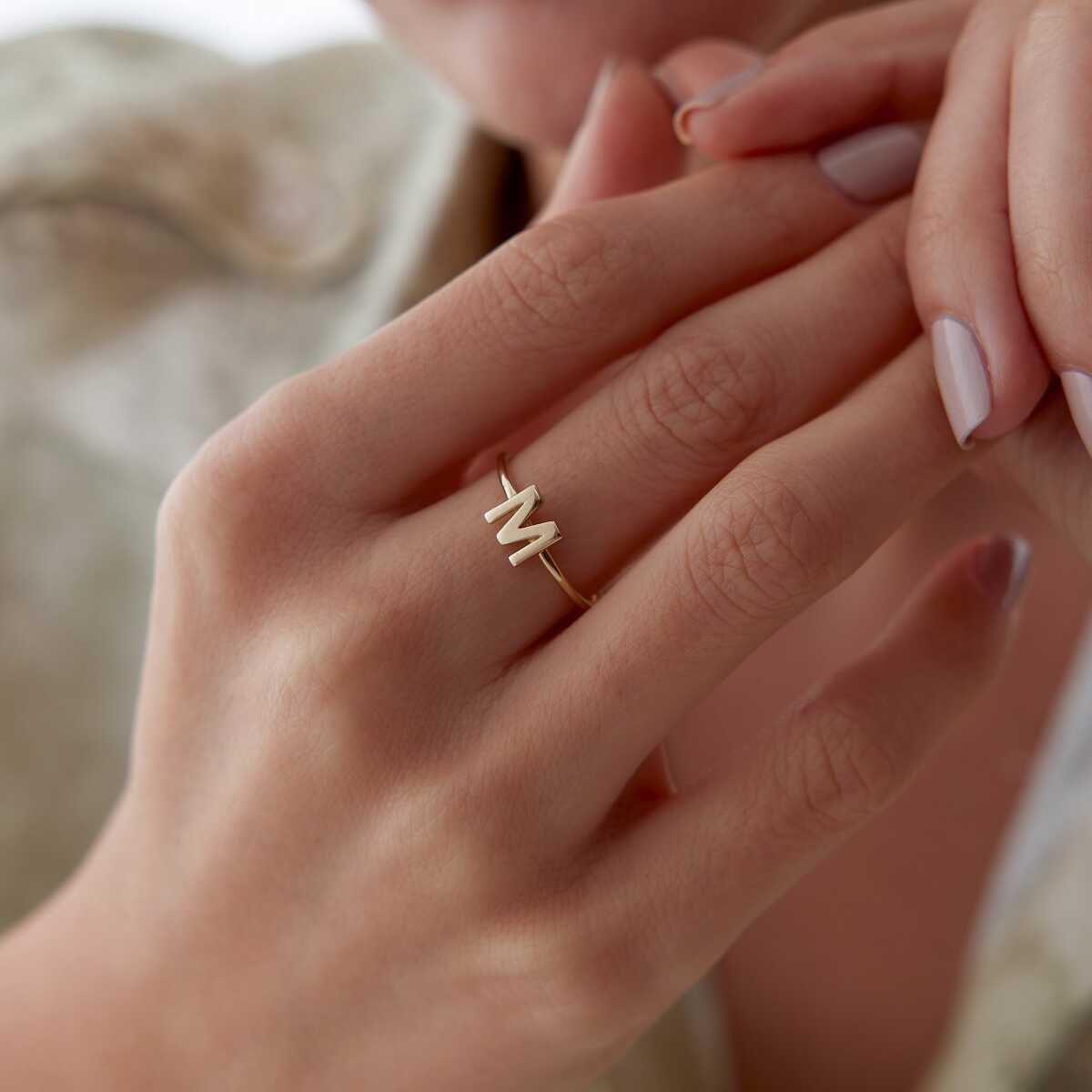 Slim Letter Ring
