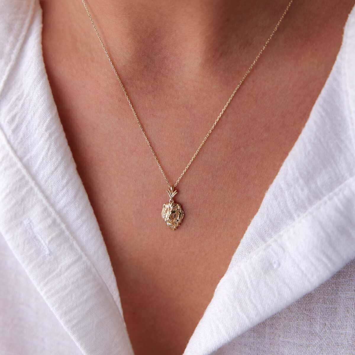 14k Gold 14k Gold Lion Necklace