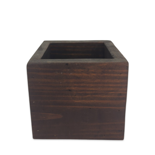 Small Dark Stain Floral Box