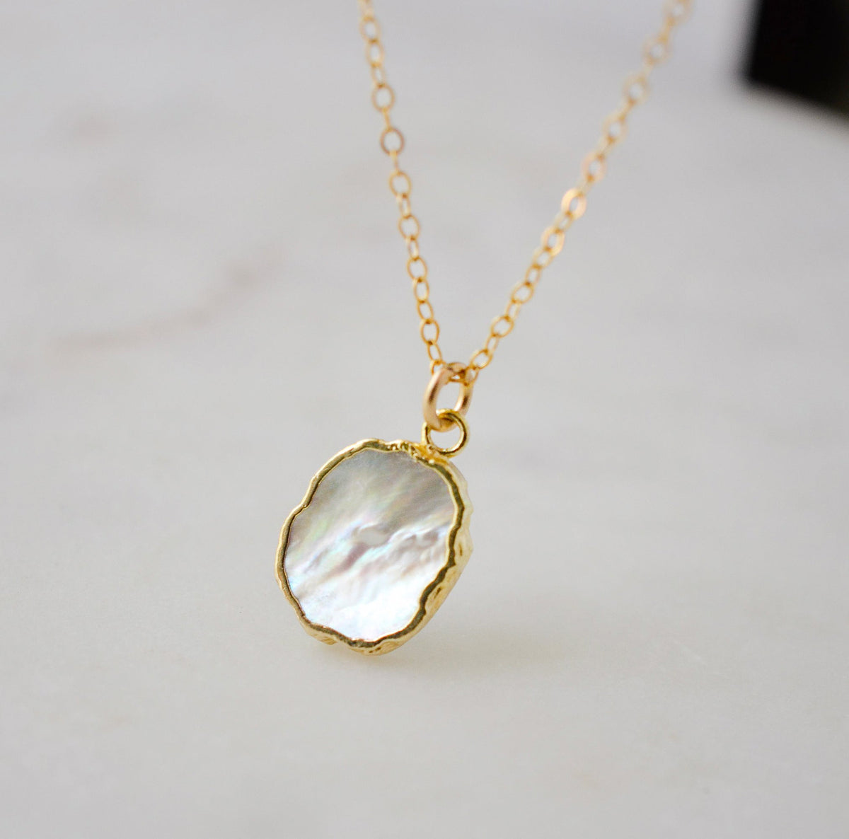 Maeve Necklace: Mother of Pearl