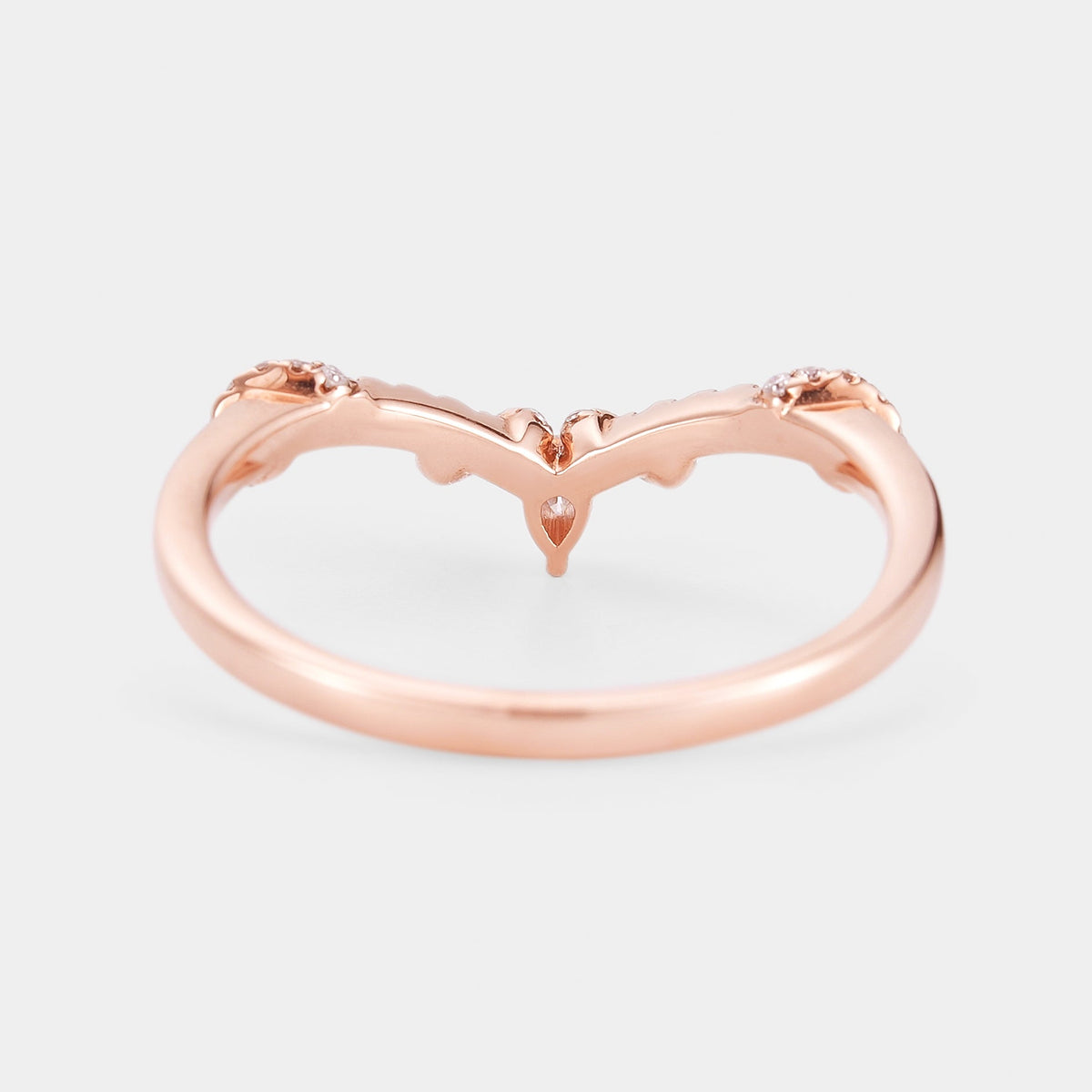 Moissanite Twisted Stacking Wedding Band