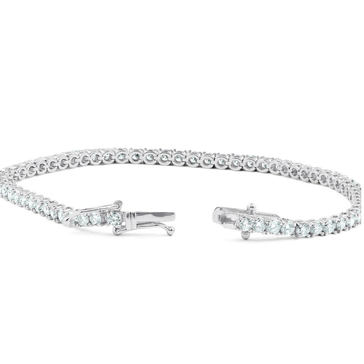 5Ct Diamond Tennis Bracelet 14k Gold Lab Grown 7"