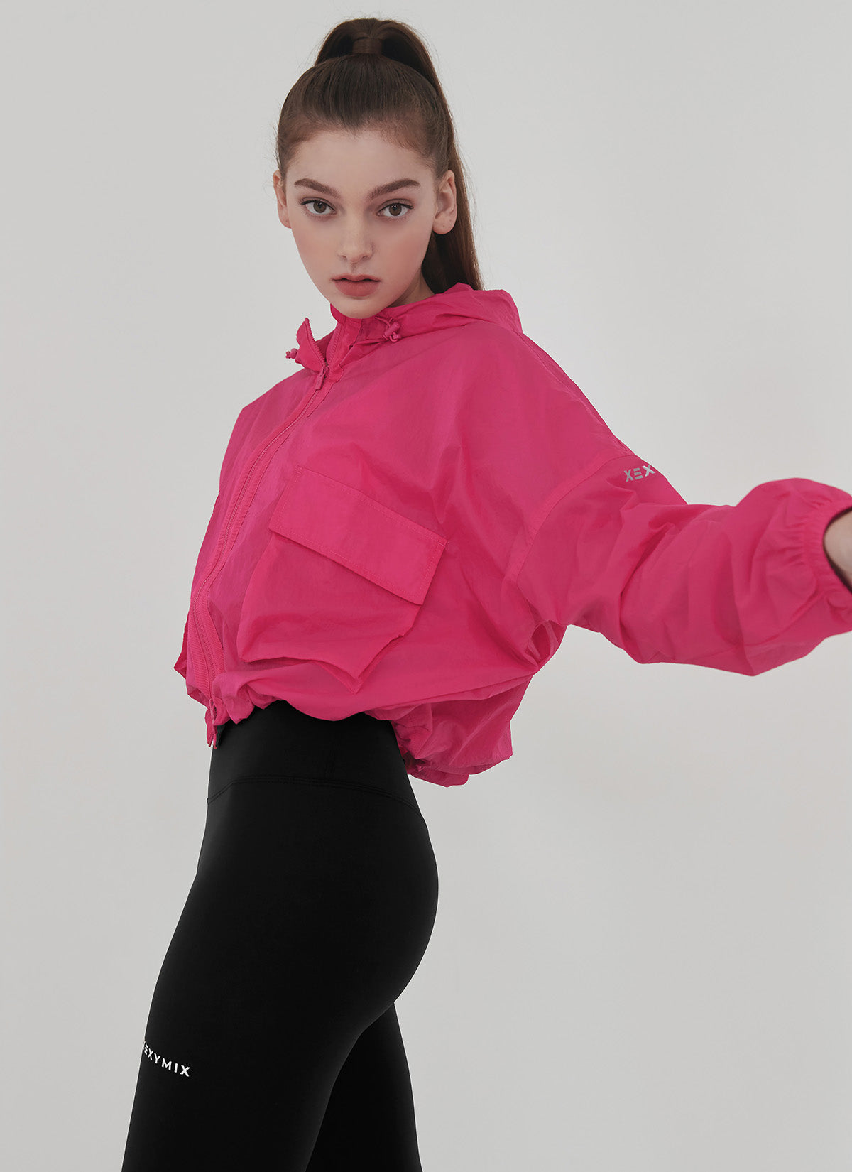 Crop Hood 2-Way Windbreaker