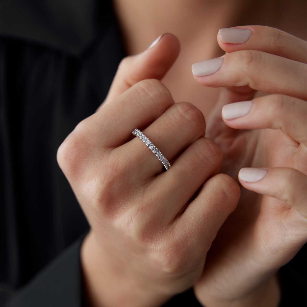 14K Gold Eternity Band Ring
