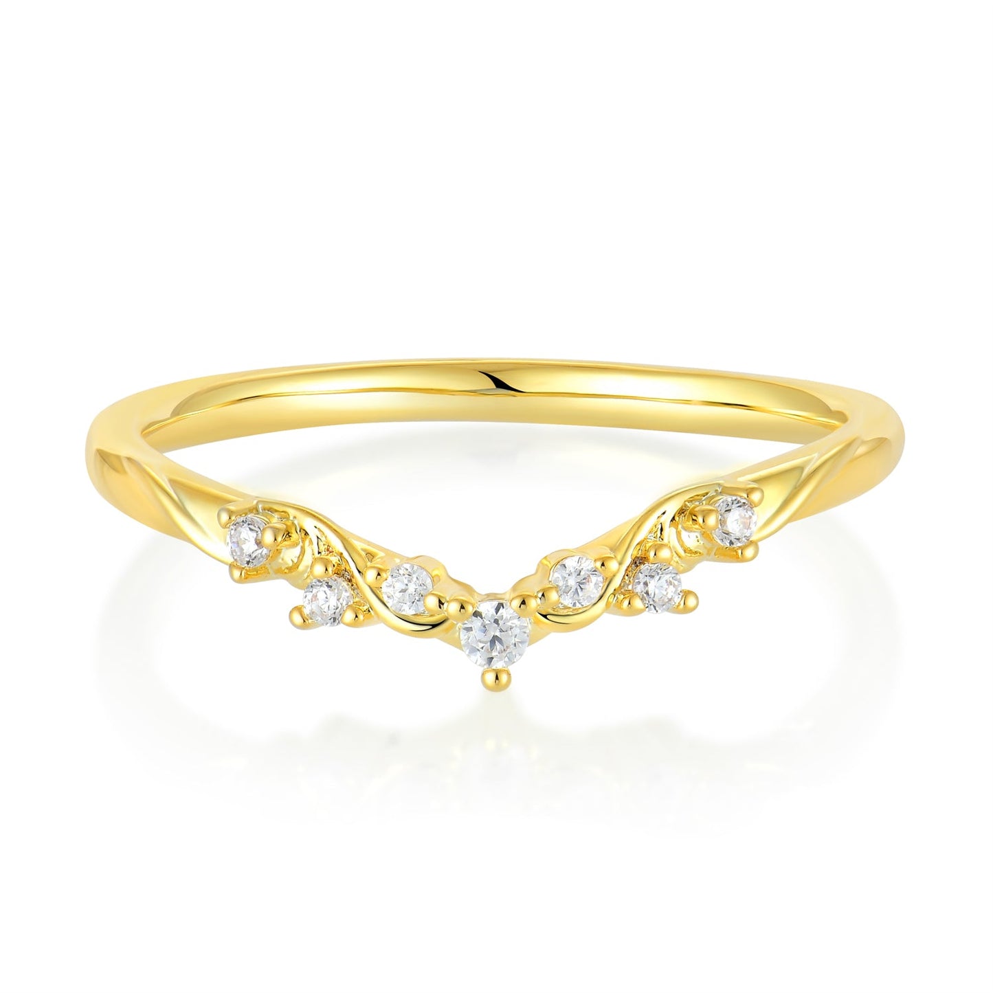 custom made -Vintage 4-Prong Oval-Cut Moissanite Band Ring