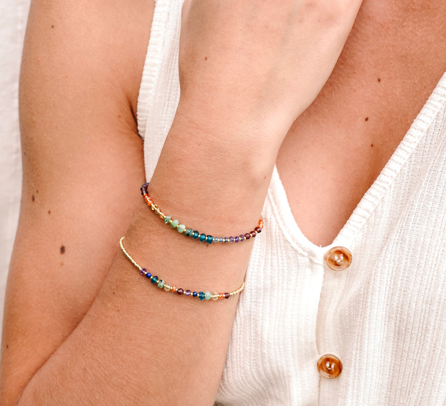 Prism & Lume Chakra Bracelet Set
