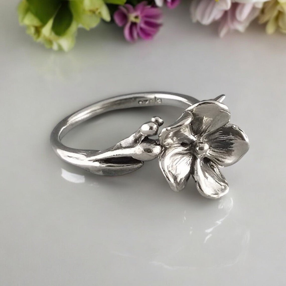 Sterling Silver Flower Ring