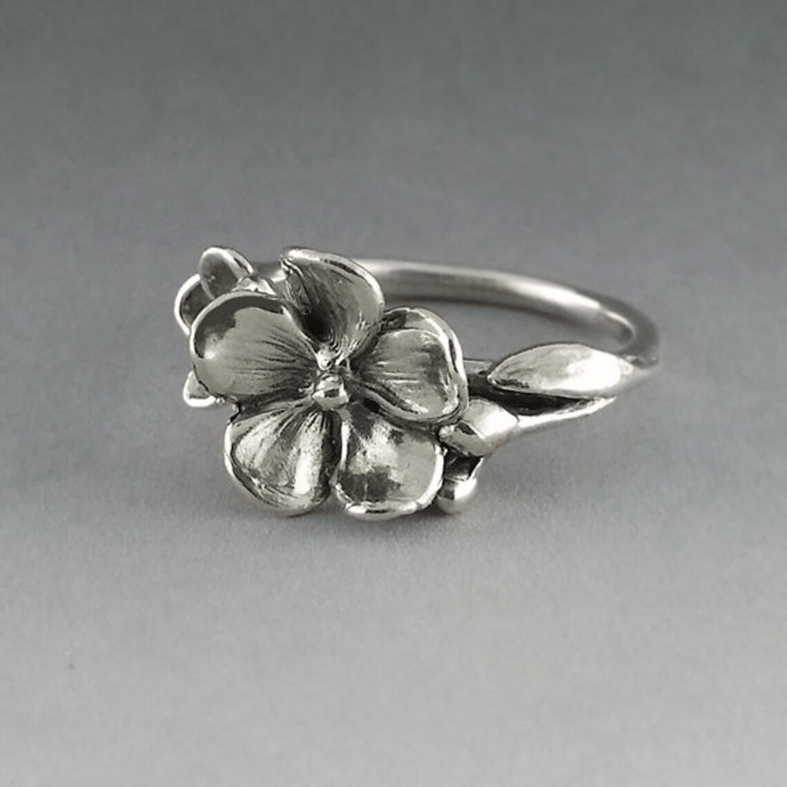 Sterling Silver Flower Ring