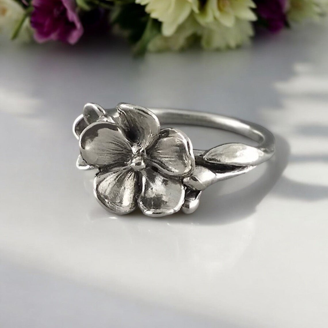 Sterling Silver Flower Ring