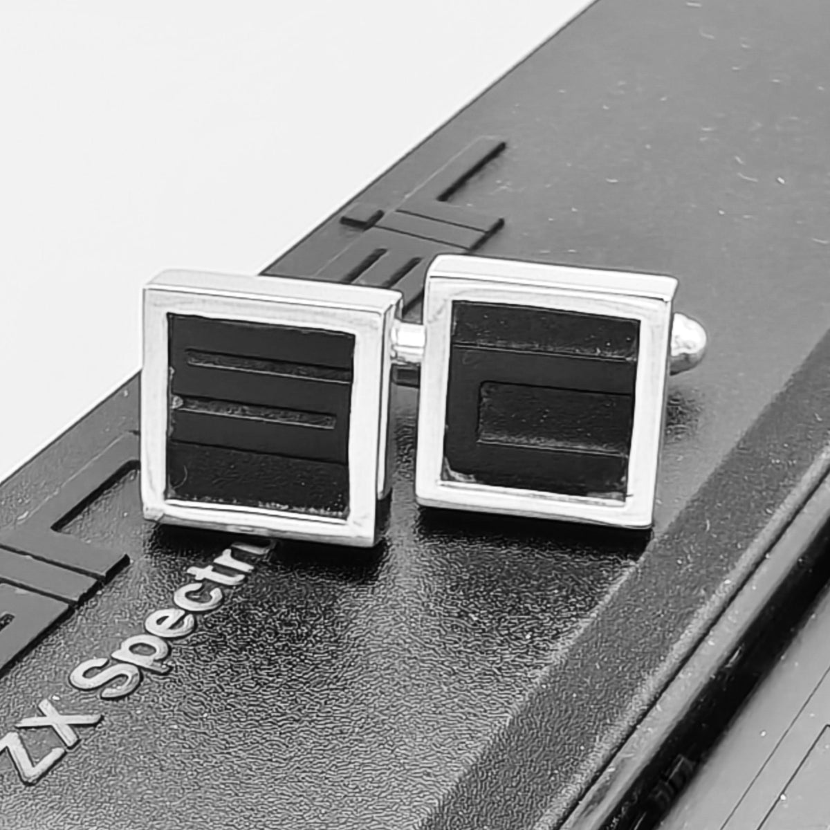 Sterling Silver ZX Spectrum Keyboard Cufflinks | Upcycled Retro Gaming Gift