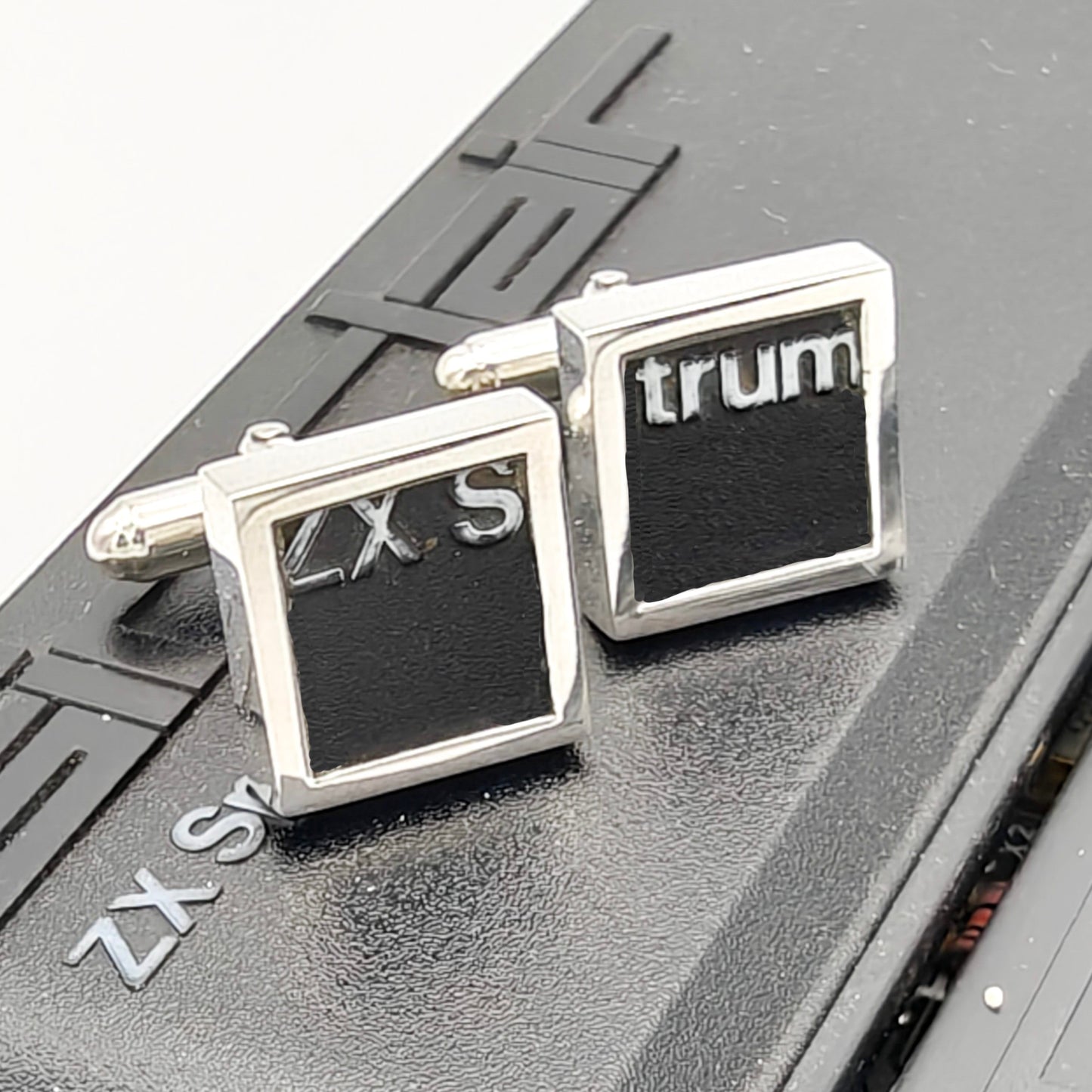 Sterling Silver ZX Spectrum Keyboard Cufflinks | Upcycled Retro Gaming Gift
