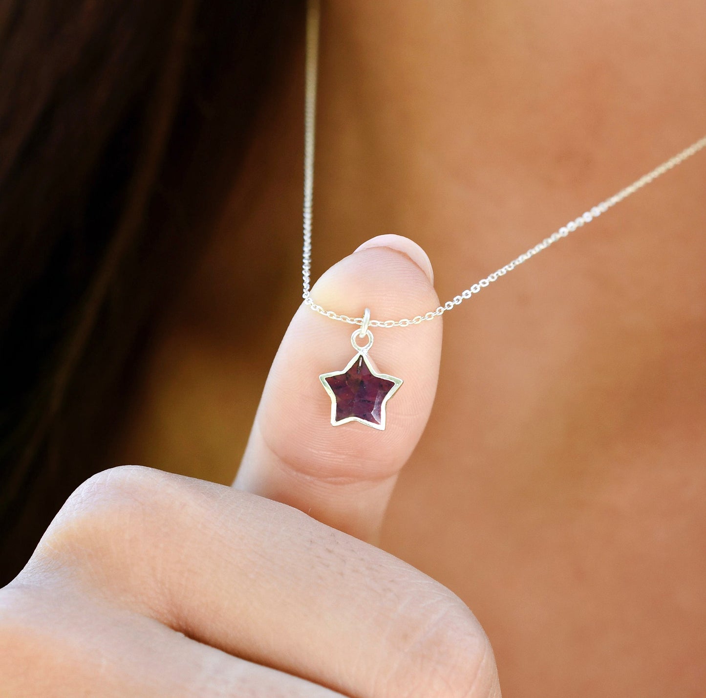 Stargazer Necklace: Amethyst