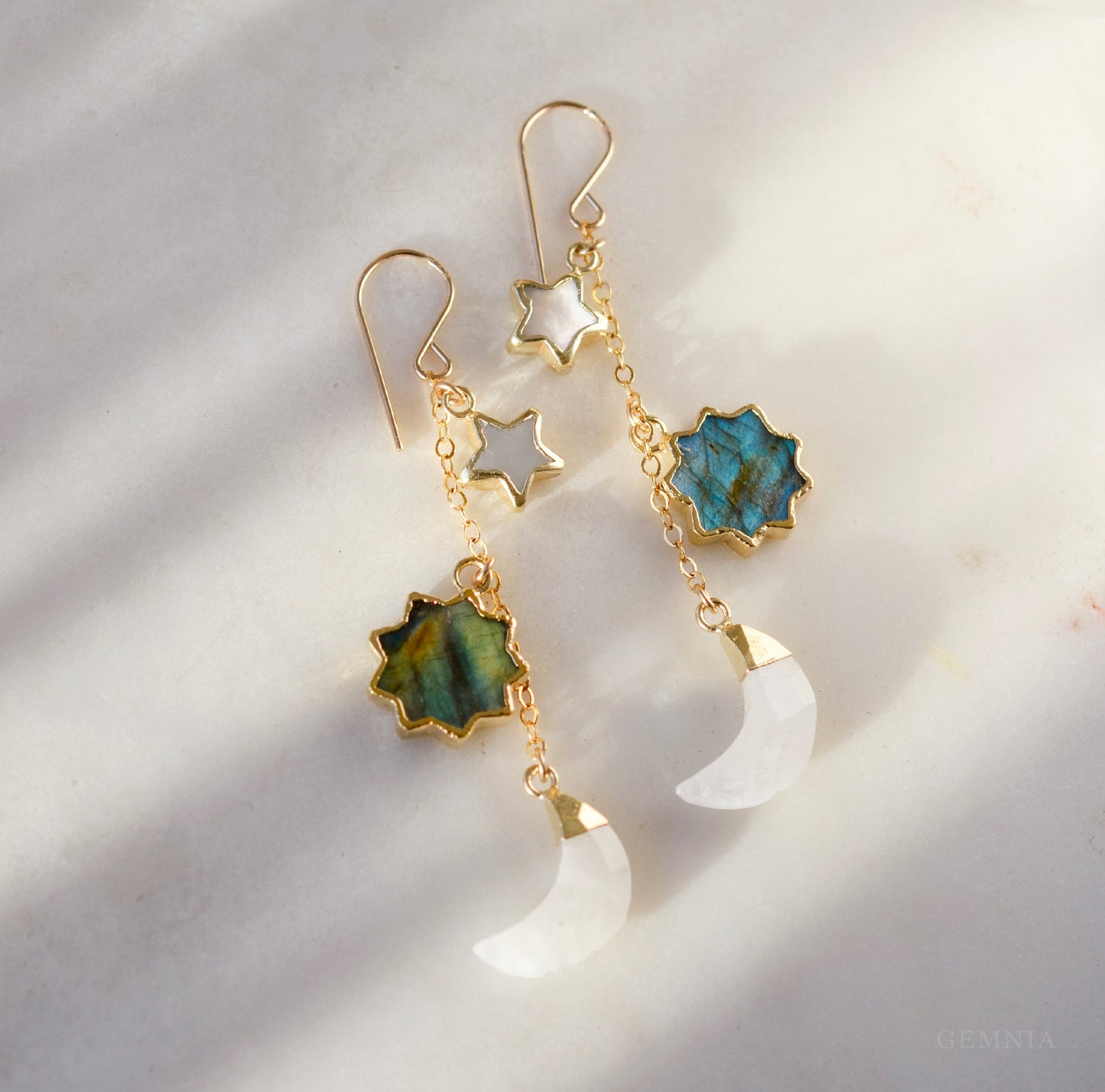 Sun Moon & Star Earrings