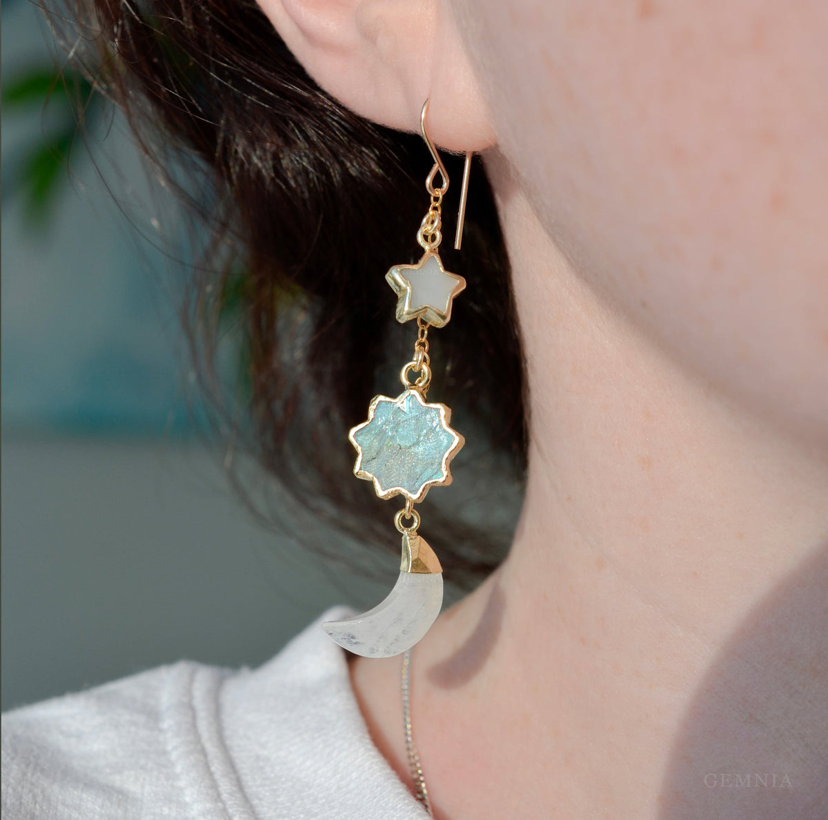 Sun Moon & Star Earrings