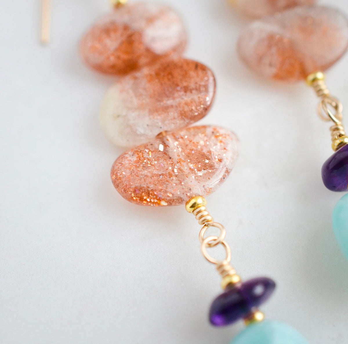 Sunrise Sunstone Earrings