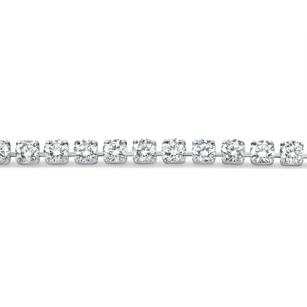 Platinum 6Ct Diamond Tennis Bracelet 7" Lab Grown
