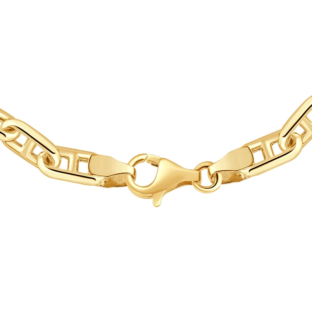 14k Yellow Gold Marine Women's 24" Chain Necklace 22 Grams 5.5mm Thick