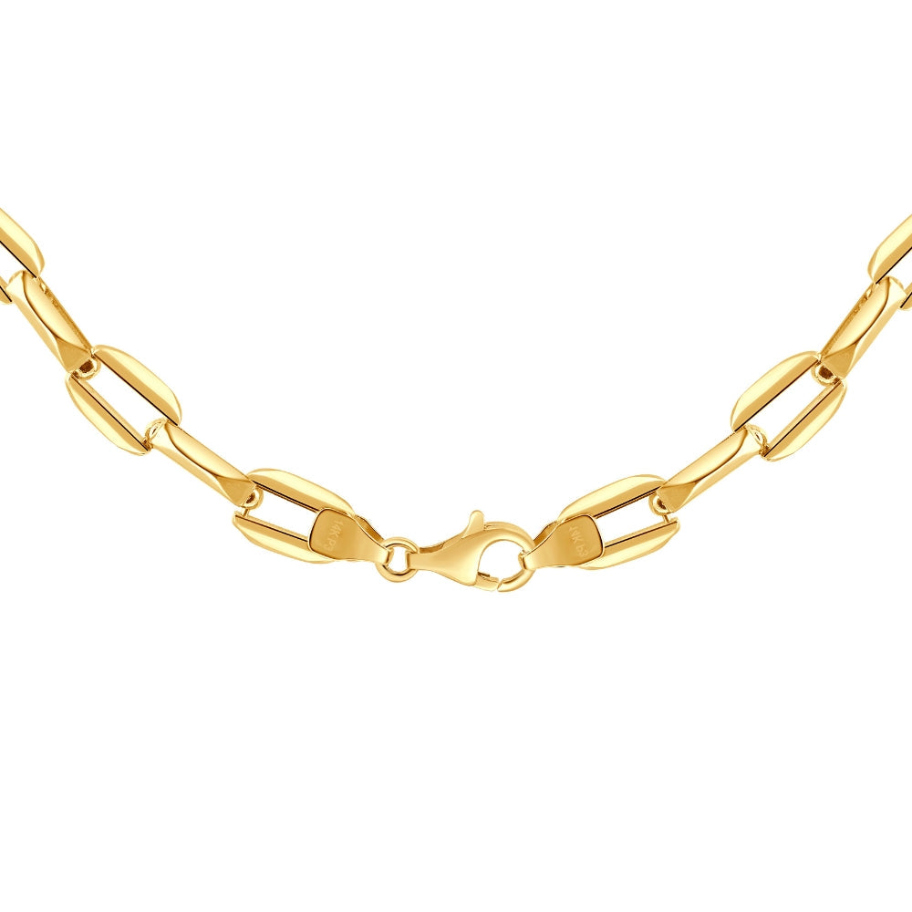 14k Yellow Gold Women's 24" Chain Necklace 34 Grams 8mm Thick