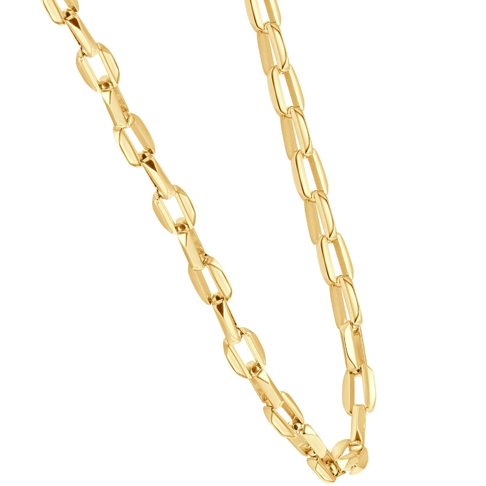14k Yellow Gold Women's 24" Chain Necklace 34 Grams 8mm Thick