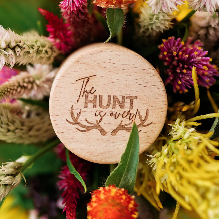 "The Hunt Is Over" Ring Box