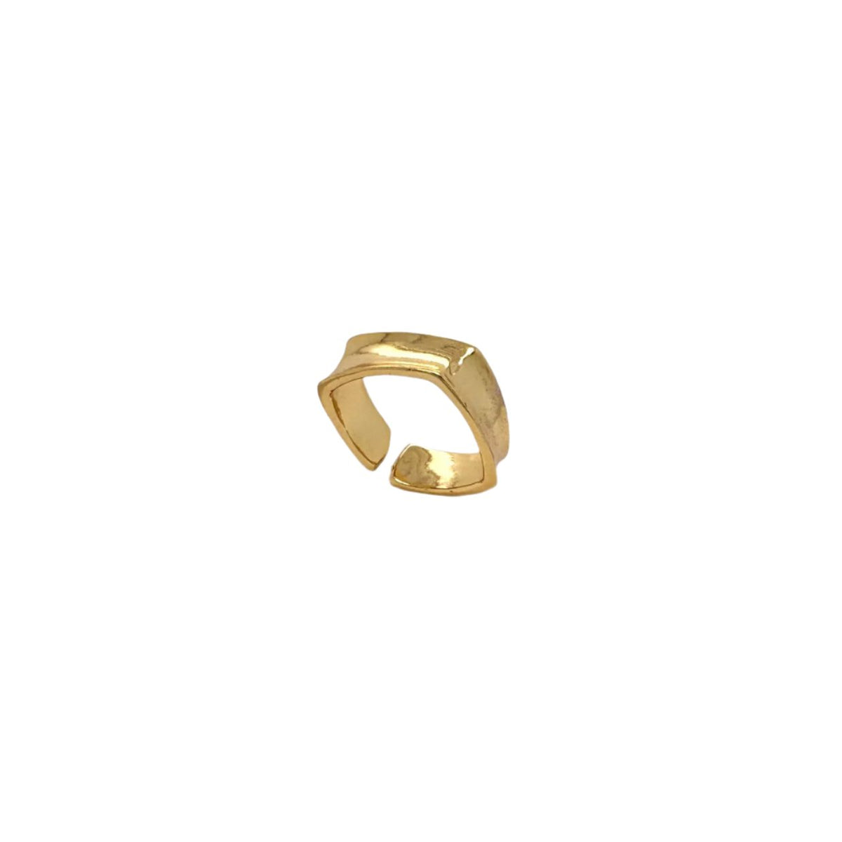Square Chunky Gold Ring