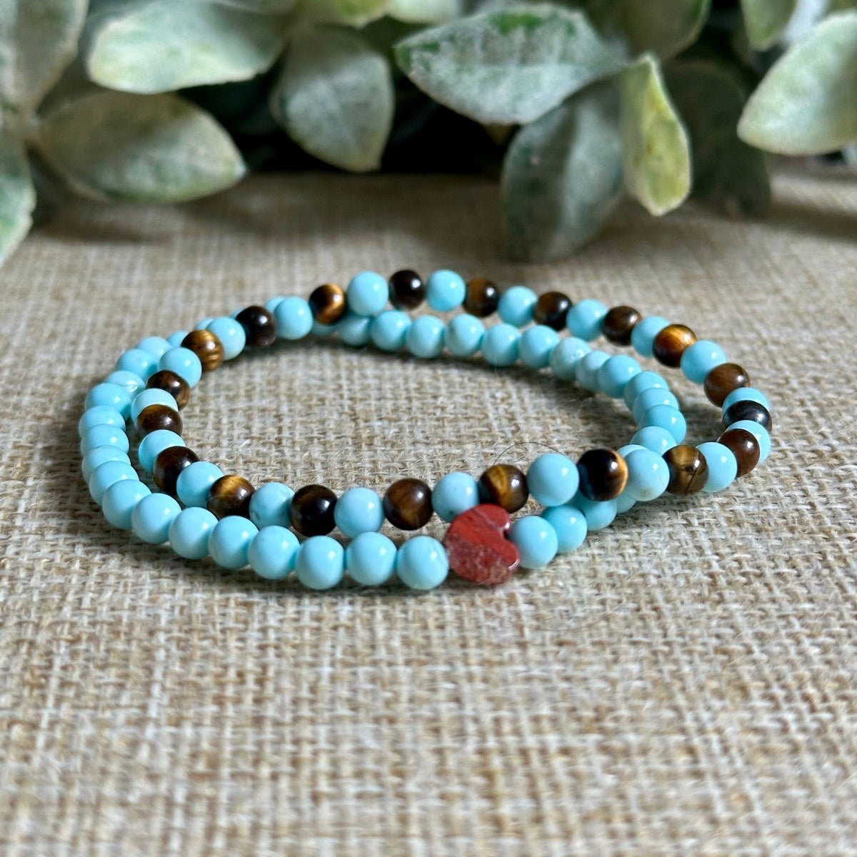 Turquoise & Tiger Eye (Tiny)