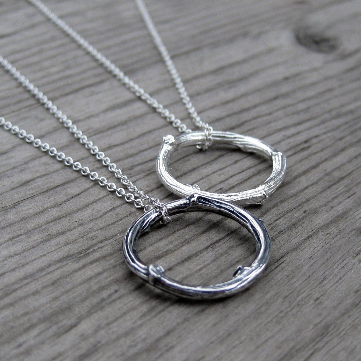 ・TWIG NECKLACE・Sterling Silver Twig, Silver Chain (Ready to Ship)