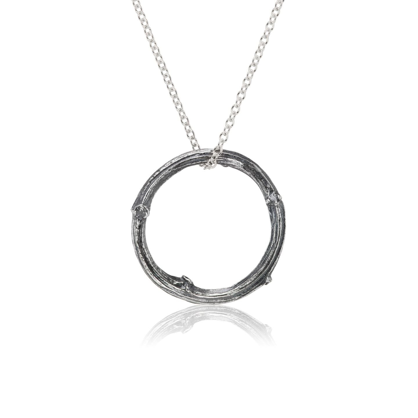 ・TWIG NECKLACE・Sterling Silver Twig, Silver Chain (Ready to Ship)
