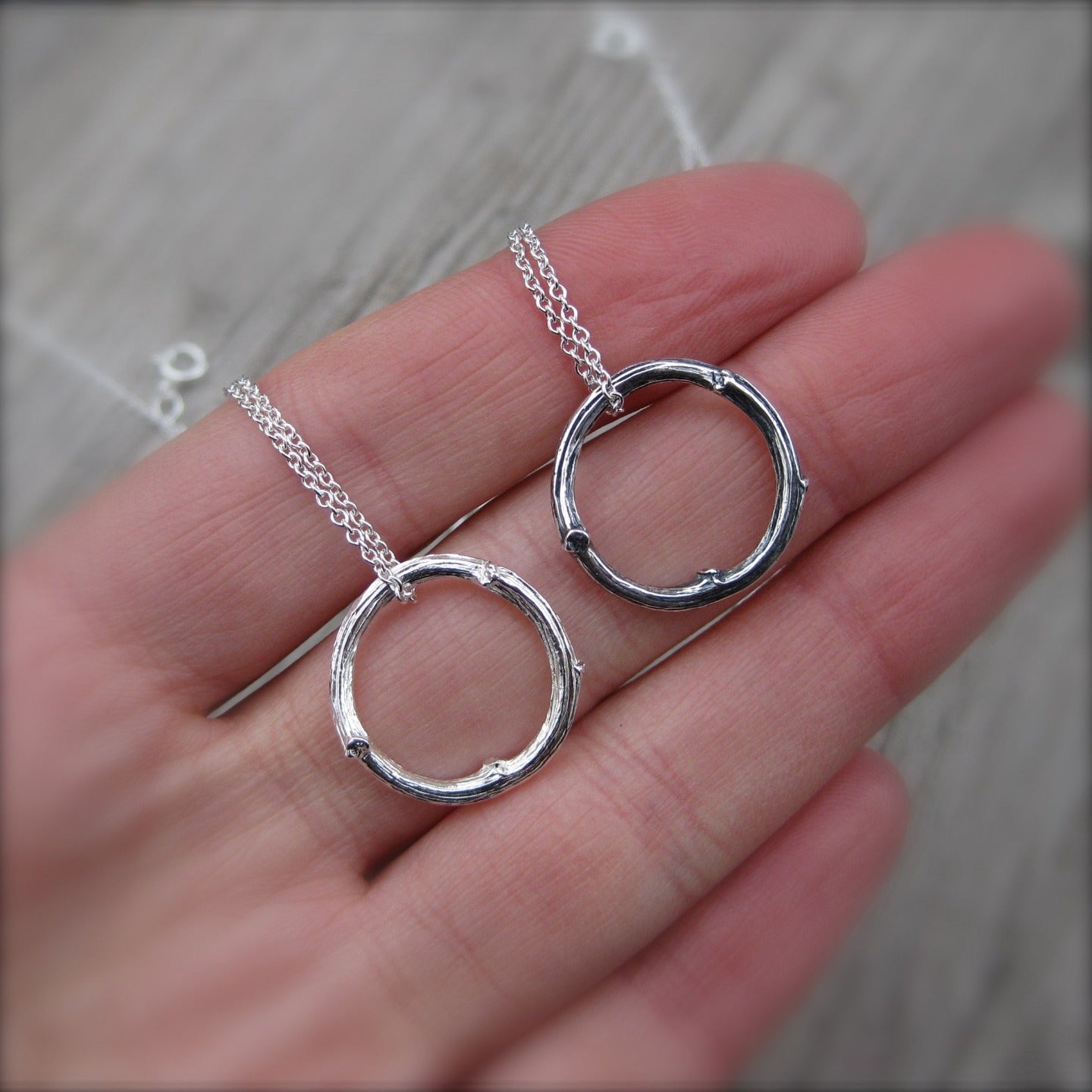 ・TWIG NECKLACE・Sterling Silver Twig, Silver Chain (Ready to Ship)