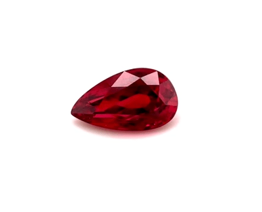 Pear Faceted Cut Lab Created Loose Ruby Gemstone
