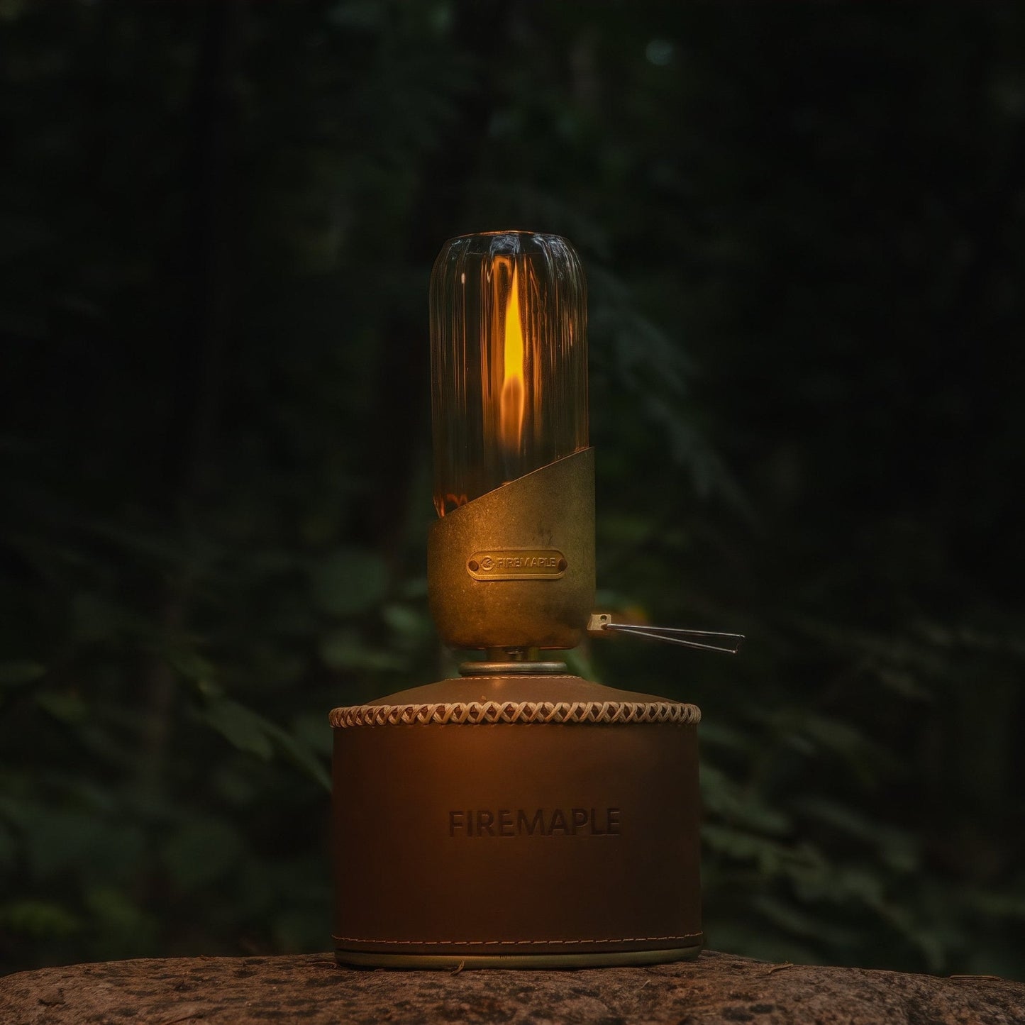 Vintage Copper Orange Gas Lantern