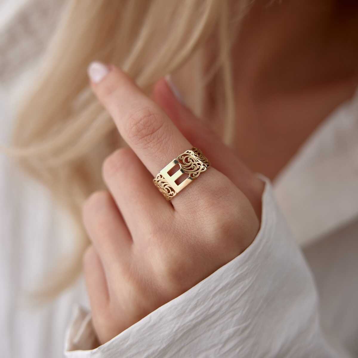 Vintage Letter Ring