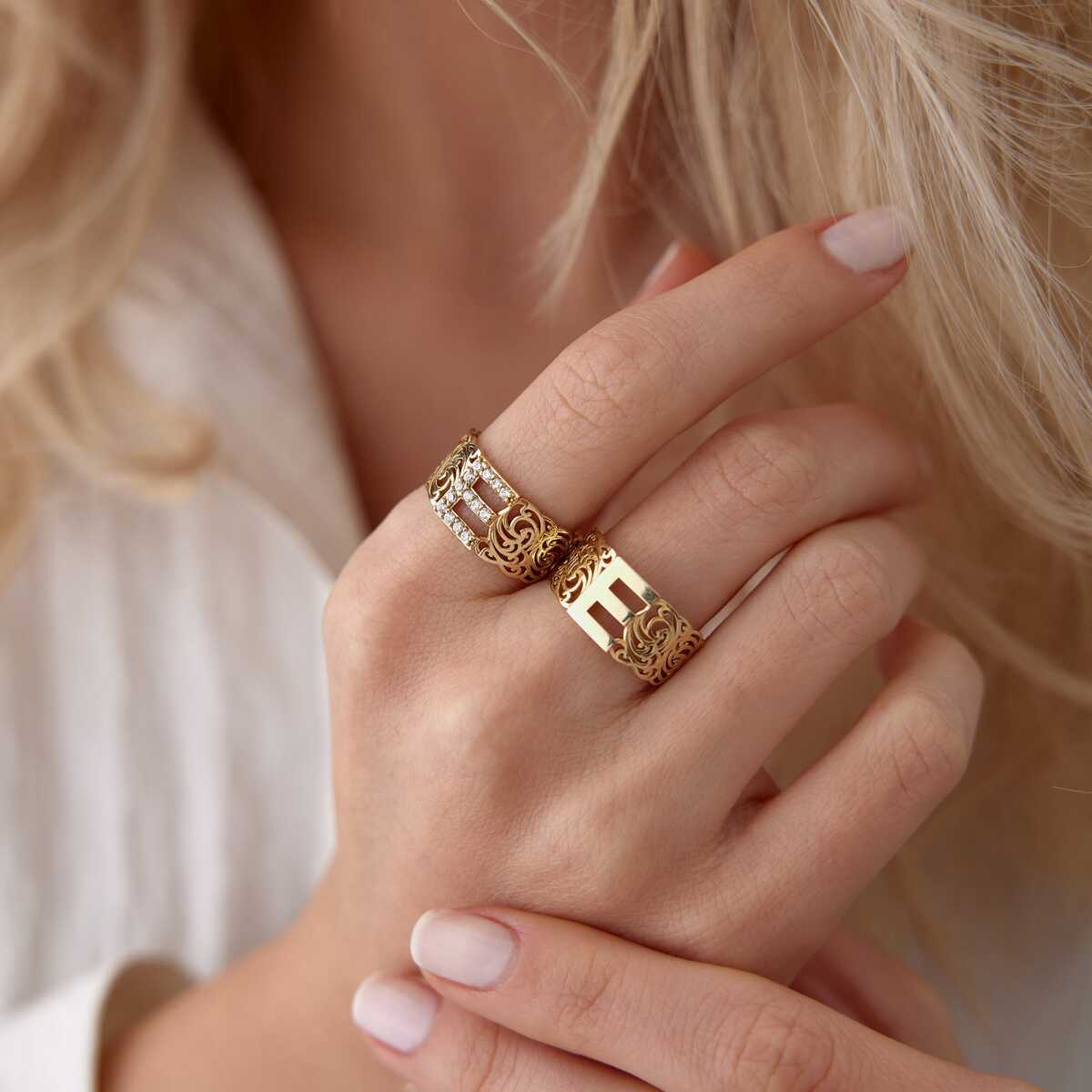 Vintage Letter Ring
