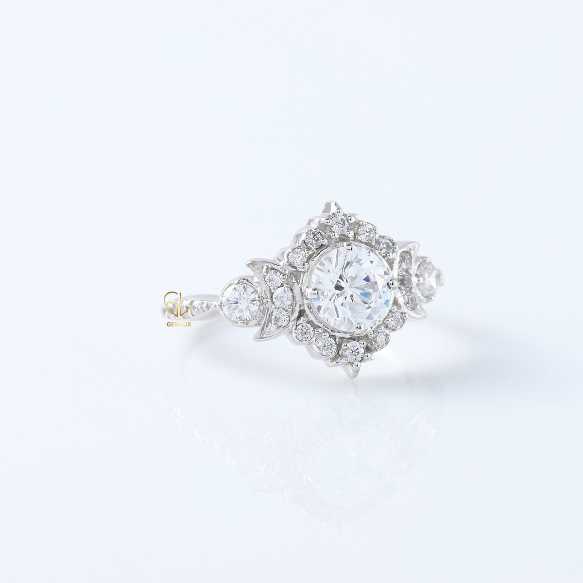 Vintage Style 1 Ct Round Cut Lab Grown Diamond Edwardian Ring
