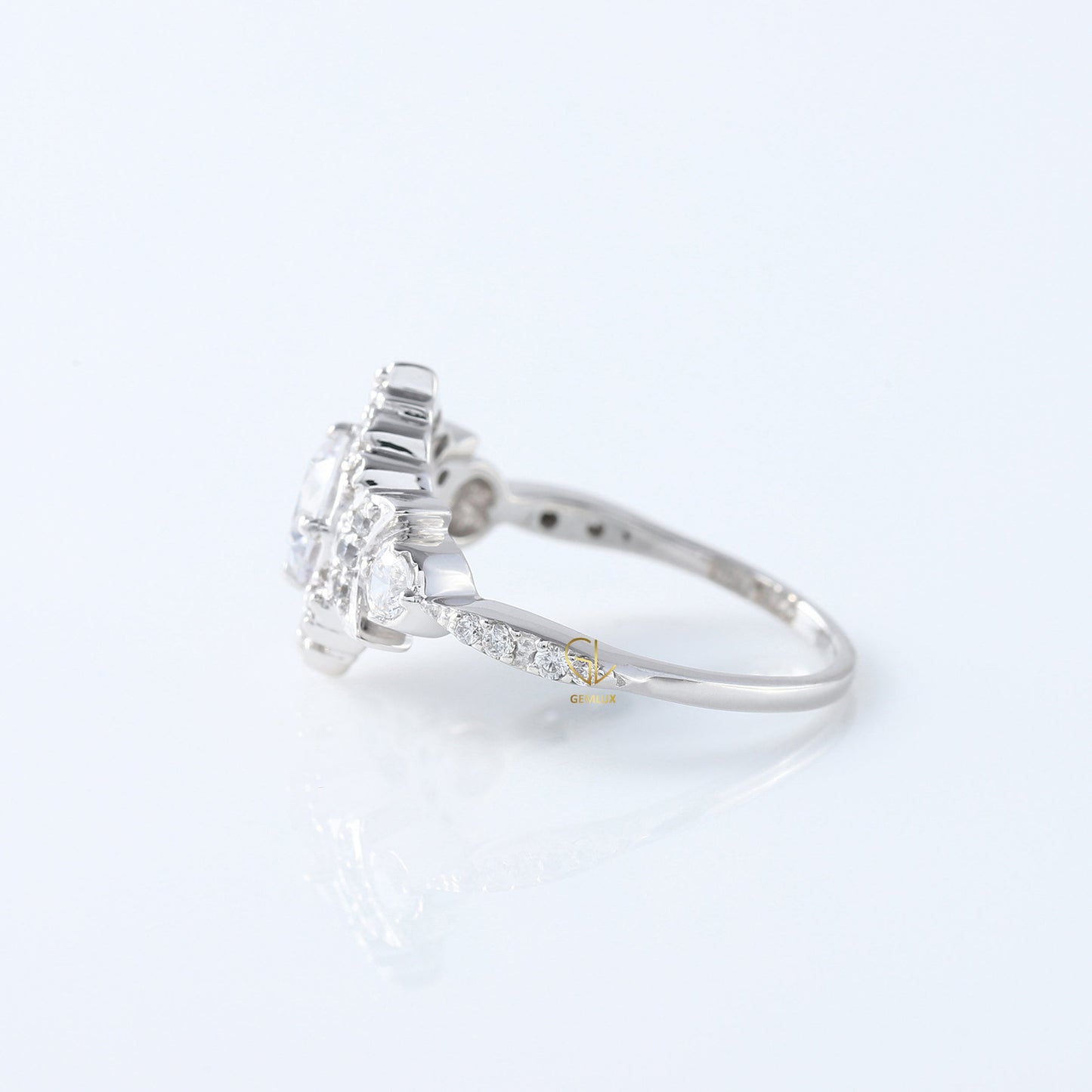 Vintage Style 1 Ct Round Cut Lab Grown Diamond Edwardian Ring