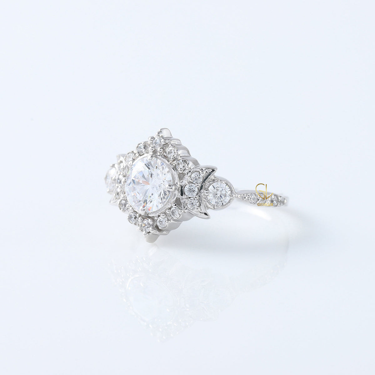 Vintage Style 1 Ct Round Cut Lab Grown Diamond Edwardian Ring