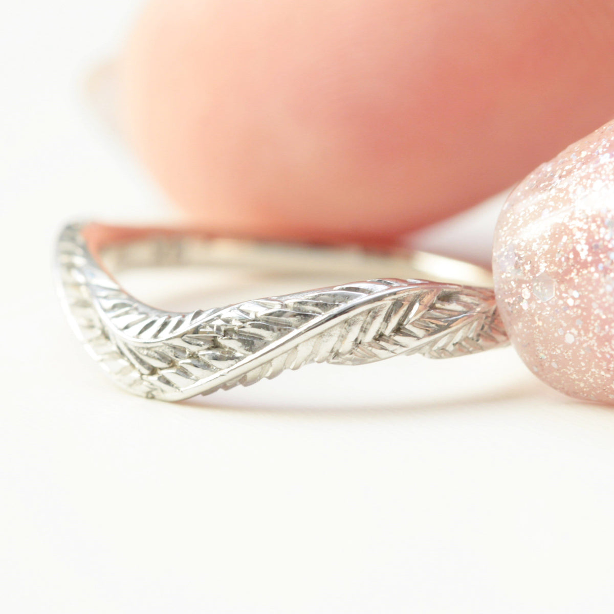 Foliage Leaf Wedding Ring