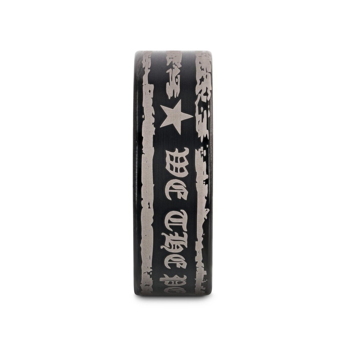 WE THE PEOPLE | Engraved Black Tungsten Band, Flat