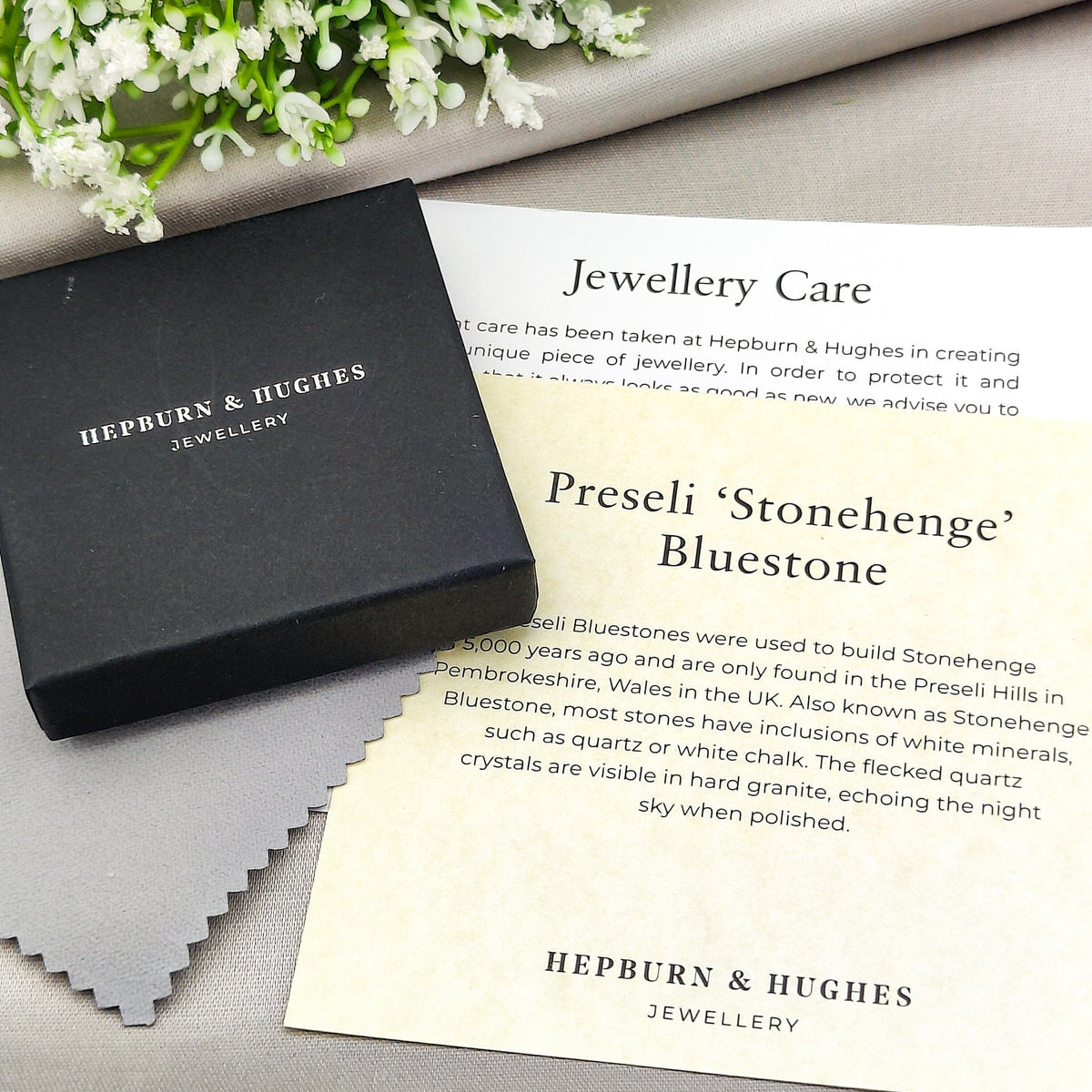 Preseli Bluestone Earrings | Stonehenge Stone with Ear Wire | Welsh Gift | Sterling Silver