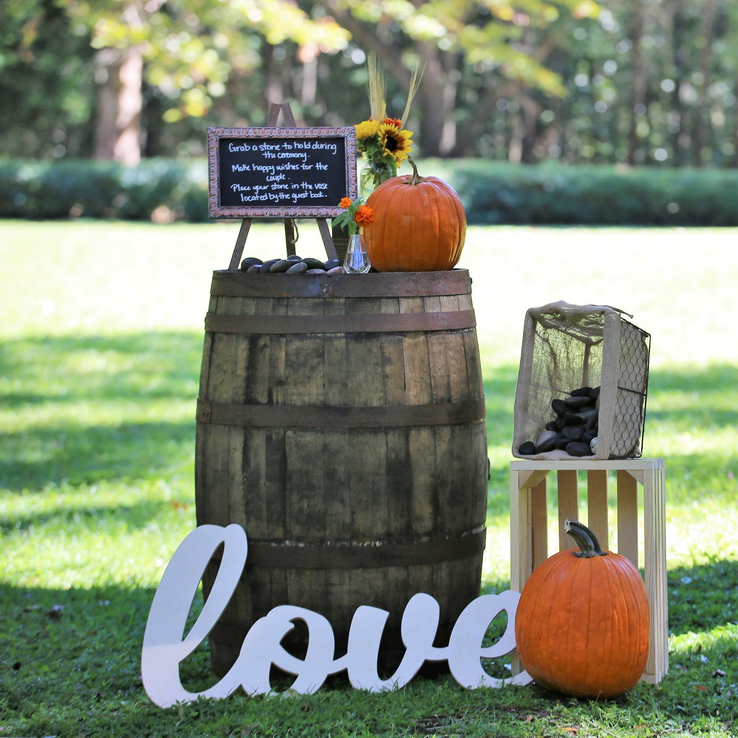 Whiskey or Wine Barrel Event Decor Rental
