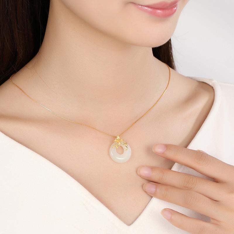 White Jade Auspicious Necklace