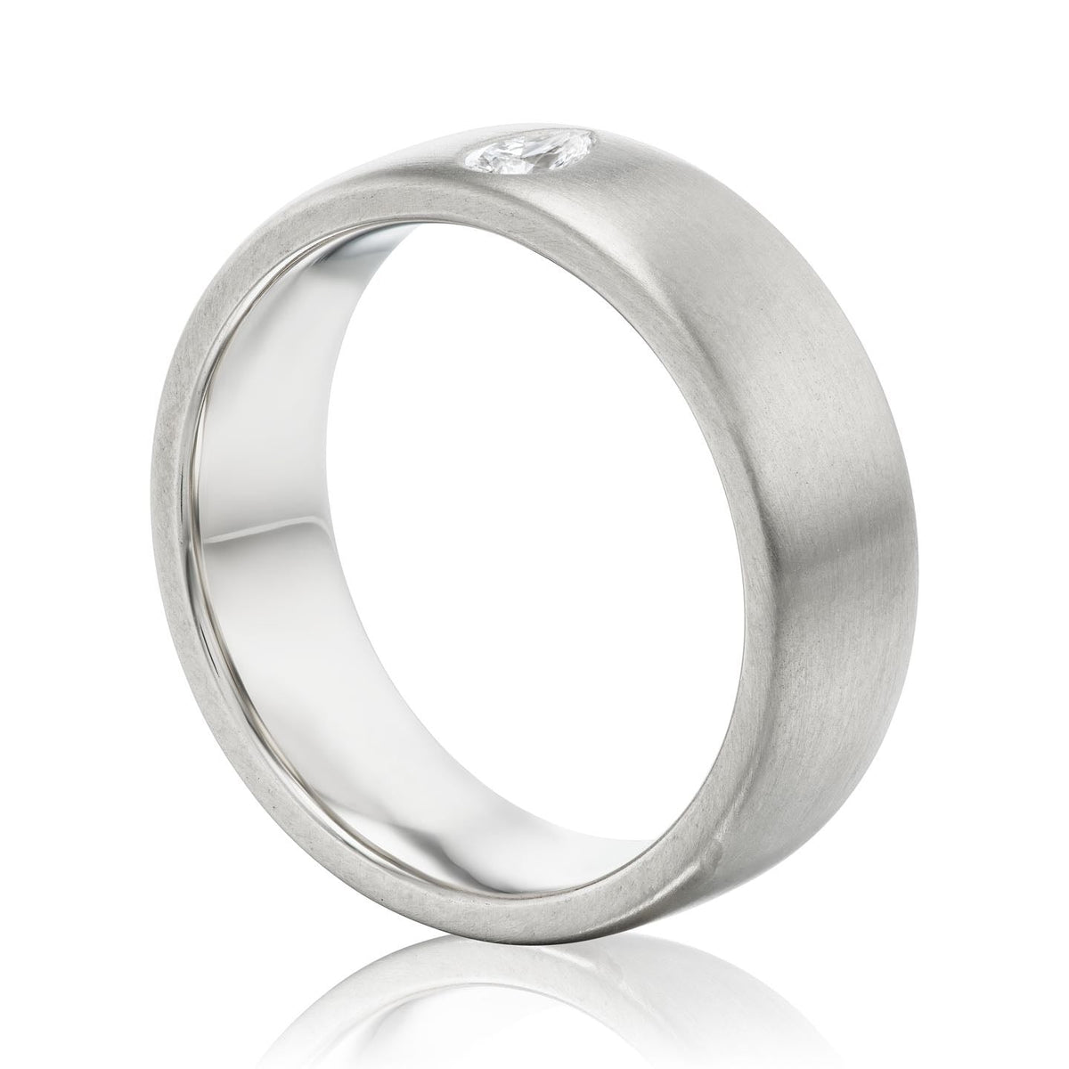 ・RIVER・7mm Wide Band, Pear Diamond