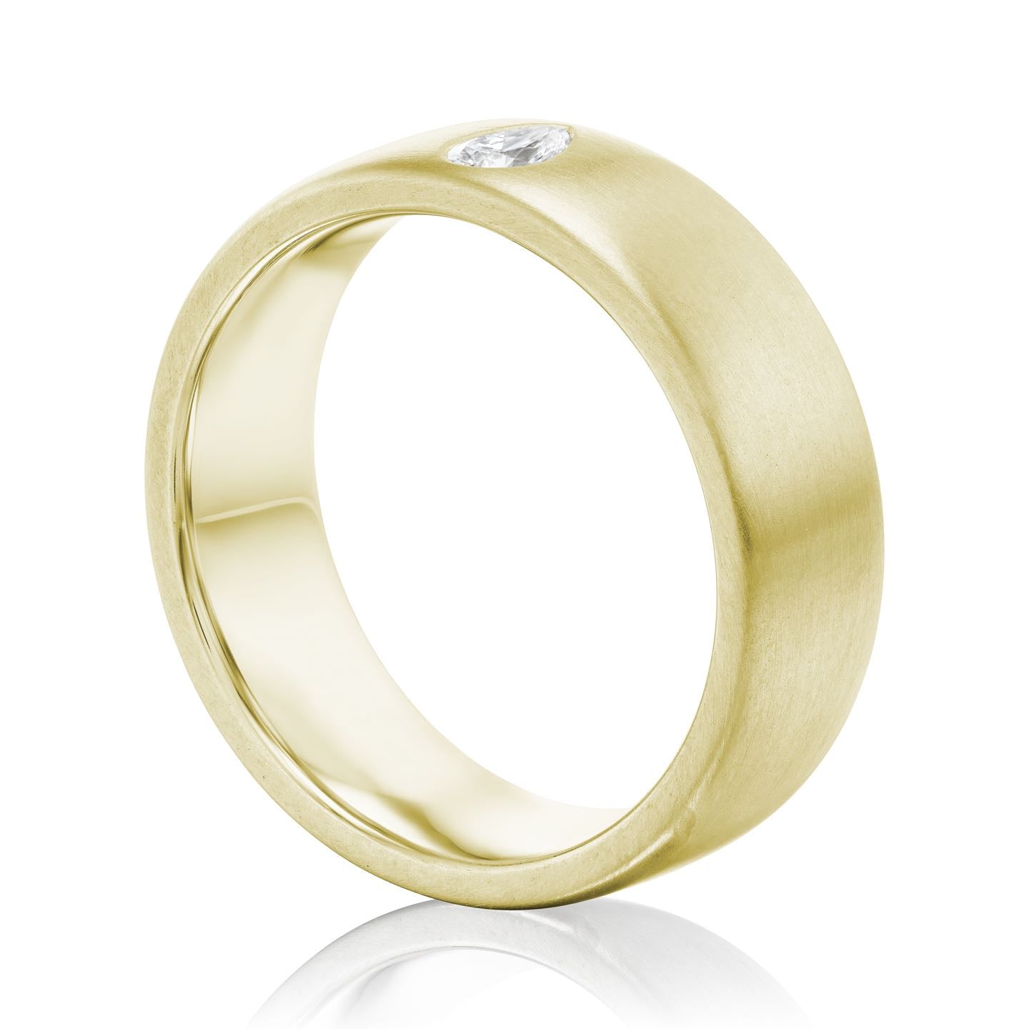 ・RIVER・7mm Wide Band, Pear Diamond