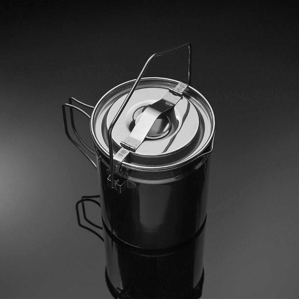 Wood Stove & Stainless Steel Pot Set