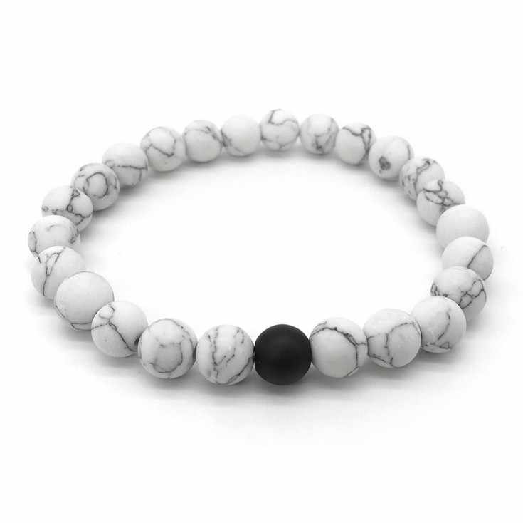 Yin and Yang Bead Bracelet Set