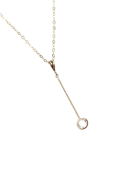ZIRCONIA DROP NECKLACE