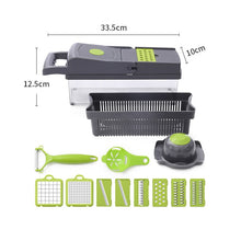 Load image into Gallery viewer, 14Pcs Vegetable Cutter Multifunctional Mandoline Slicer Fruit Potato Peeler
