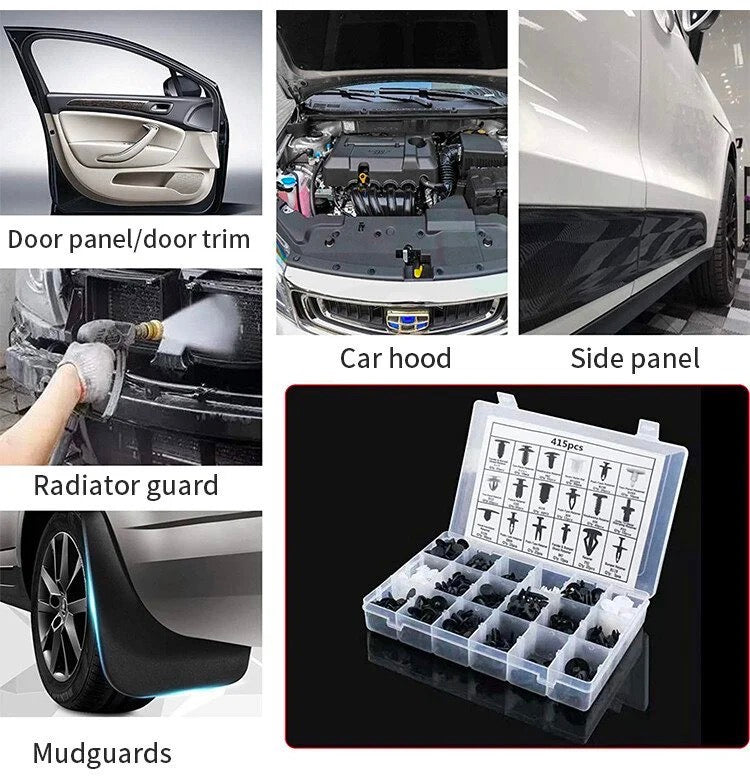 Car set plastic rivet buckle（415PCS）