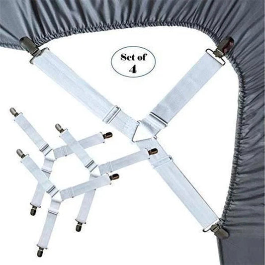 4pcs Elastic Bed Sheet Buckle