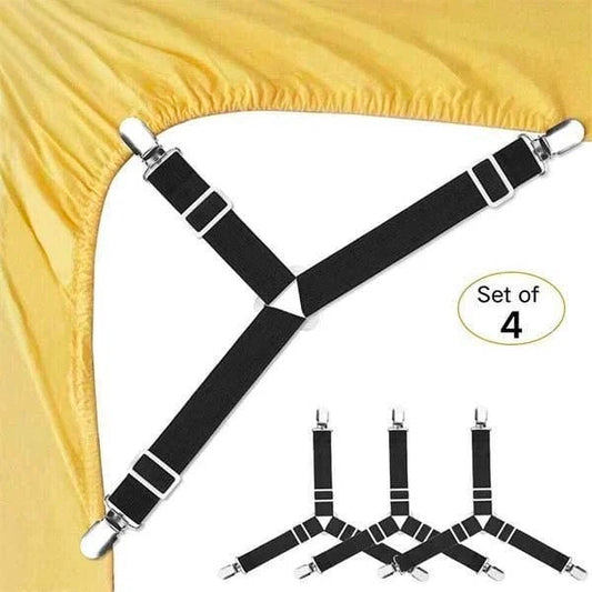 4pcs Elastic Bed Sheet Buckle